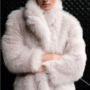 Zara Women's Faux Fur Coat